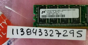 512MB PC RAM DDR1 400  PC3200 DDR 400 184PIN NON-ECC CL3 SINGLE RANK 1RX8 64X8 - Picture 1 of 1