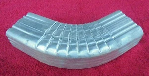 Vintage NOS 2 x 3 galvanized steel 75 degree rectangular elbow heavy gauge - Picture 1 of 3
