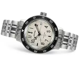 Vostok Diver watch 720070 creme Wostok russische Uhr Automatik DE - Bild 1 von 10