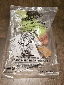 Vintage Totally Troll Auto Antenne Topper 2001 Promo Spielzeug. Gelb/Grün. Seltener Fund! - Bild 1 von 3