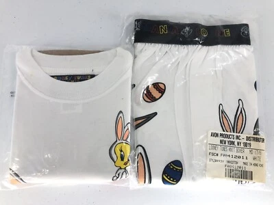 Conjunto de Camiseta y Boxers Tejidos Looney Tunes De Colección Niños Talla M NUEVO en Bolsas Selladas Taz Foto 1 de 4