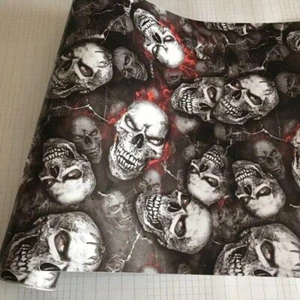 Sticker Bomb Vinyl Wrap Adhesive Skull Cartoon Jdm Print Bike Car Wrapping Film - Picture 1 of 17
