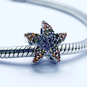 Starfish Charm Bead Animal Sea Life Holiday Genuine 925 Sterling Silver 💖 - Picture 1 of 12