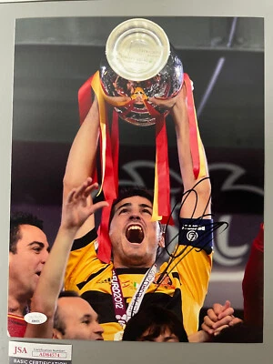 Foto autografada assinada 11x14 Espanha Iker Casillas certificado de autenticidade JSA #5 - Imagem 1 de 2
