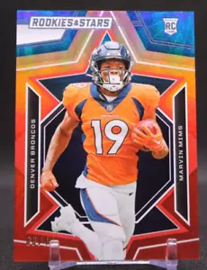 Marvin Mims 2023 Panini Football Rookies And Stars #166 Red #'d/40 RC SP Broncos - Picture 1 of 3