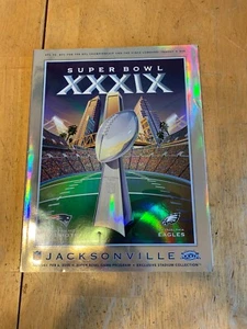 Rare Iridescent Exclusive 2005 SUPER BOWL XXXIX FOOTBALL PROGRAM, Pats Vs.Eagles - Bild 1 von 8