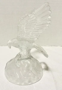 Estatuilla de águila voladora de cristal base esmerilada de plomo - Imagen 1 de 5