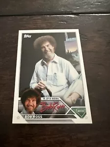 π¨ 2023 Topps X Bob Ross MLB The Joy of Baseball Flagship Card ~ BOB ROSS ~ SSP - Picture 1 of 2