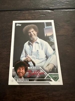🎨 2025 Topps X Bob Ross MLB The Joy of Baseball Flagship Card  ~ BOB ROSS ~ SSP - Image 1 of 2