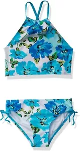 Kanu Surf Girls' UPF 50+ Beach Sport Halter Tankini 2-Piece Swimsuit Size 2T - Picture 1 of 4