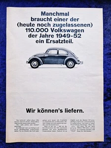 VW Käfer, originale Werbung aus 1966 - Bild 1 von 1