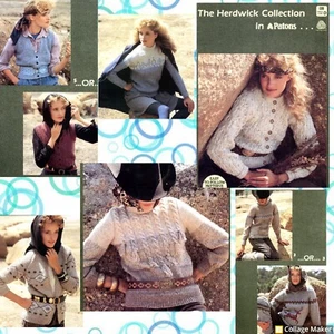 Patons Collection 8 Ply Knitting Book Ladies Jumpers Cardigans Vest Leg Warmers - Picture 1 of 7
