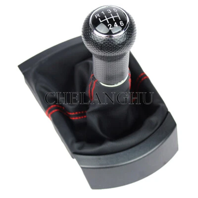 6 Speed Gear Shift Knob Boot For Seat Ibiza 2002 2003 2004 2005 2006 2007-2010 — 第 1/4 张图片