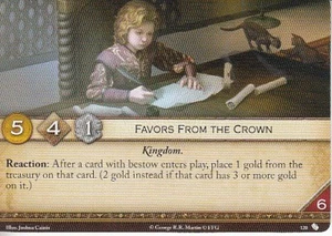 3 x Favors from the Crown AGoT LCG 2.0 The Brotherhood Without Banners 120 - Picture 1 of 1