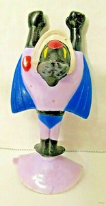 Vntg 1989 Mighty Mouse figure - New Adventures Bat - Suction cup - Wendy's