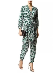 Stella McCartney Pure Silk Monia Poppy Print Jumpsuit Size 34 / XS - Picture 1 of 16