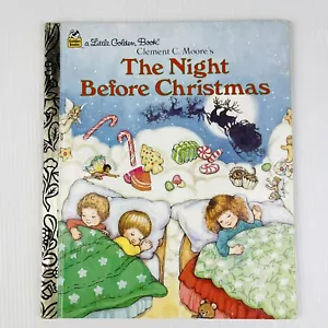 Vintage 1987 The Night Before Christmas A Little Golden Book Hardcover - Picture 1 of 7