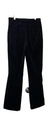 Pantalones acampanados de terciopelo Coldwater Creek 4 negros tiro alto como nuevos versátiles Foto 1 de 4