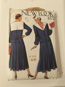 New Look 6372 Misses Plisseekleid Größe 8-18 kostenloser Versand - Bild 1 von 3