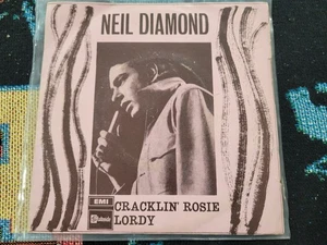 NEIL DIAMOND CRACKLIN ROSIE LORDY 7 VINYL 45 INDIA IMPORT PS RARE EMI 1970 - Picture 1 of 4