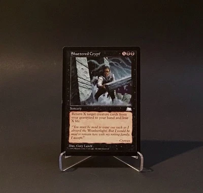 Magic: The Gathering Shattered Crypt MTG Weatherlight Vintage 1997 LP - Image 1 of 2