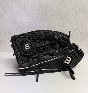 Wilson WTA06LS15SA13 Baseballhandschuh schwarz Leder weißer Besatz 13" Linkshandwurf - Bild 1 von 11
