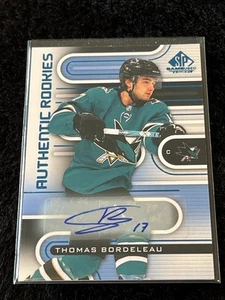 22-23 SP Game Used Hockey Blue Authentic Rookie Auto #176 Thomas Bordeleau - Picture 1 of 2