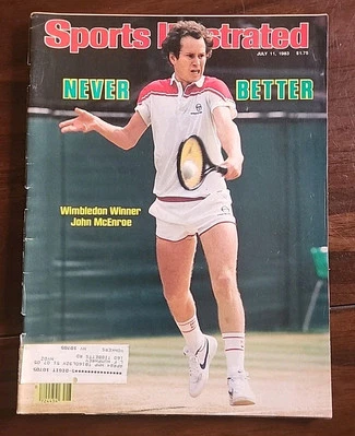 July 11 1983 John McEnroe Tennis Wimbledon Sports Illustrated Magazine Vintage - Image 1 of 4