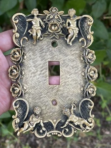 FLORENTA signiert ausgefallener Gold Engel Cherub MCM Hollywood Regency Vintage - Bild 1 von 20
