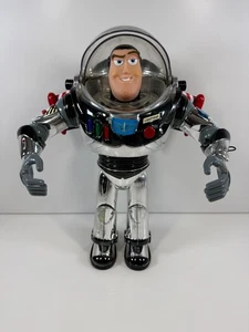 Toy Story Intergalactic Buzz Lightyear sprechende Actionfigur - 1995 - Chrom - Bild 1 von 13