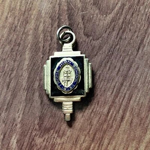 Rome High School 1913 Graduation Charm Tassel Goldtone engraved 1959 - Picture 1 of 5