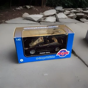 O Scale Gauge 1:43 Atlas BMW Peugeot 307CC Sports Car  (Black ) New In Box - Picture 1 of 4