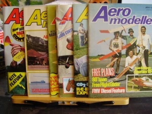 JOB LOT X 6 AEROMODELLER MODEL AIRCRAFT MAGAZINES 1979 WITH 3 CENTREFOLD PLANS - Picture 1 of 11