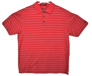 Nike Tiger Woods Collection ⛳ Men's Size XL Red Striped Polo Golf Shirt Dri-Fit - Picture 1 of 8