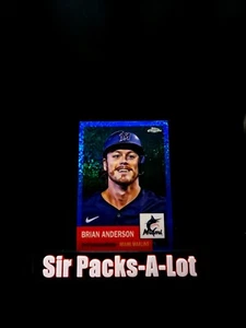 2022 Topps Chrome Platinum #403 Brian Anderson Blue Mini Diamond #'d 98/199 - Picture 1 of 2