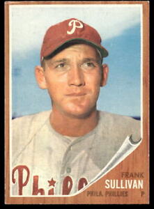 1962 Topps #352 Frank Sullivan Philadelphia Phillies VG-VGEX