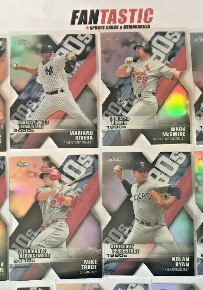 2020 Topps Chrome DECADE OF DOMINANCE Insert Card YOU PICK Ruth, Ryan,Rivera etc - Image 1 of 1