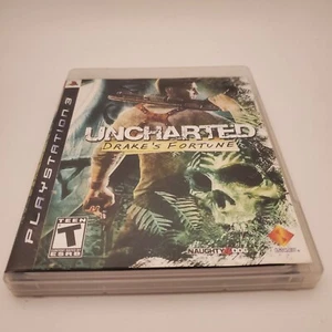 PS3 PlayStation 3 Uncharted Drake's Fortune Completo en Caja en Caja con Manual - Imagen 1 de 3