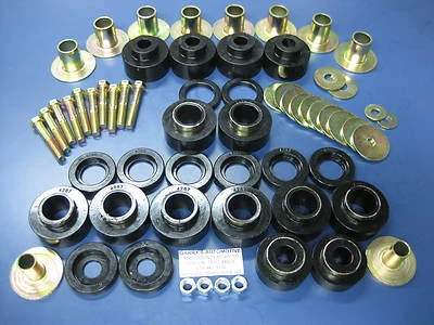 Conjunto de almofadas de montagem em estrutura de carroceria 68-72 capota rígida Chevy Chevrolet Chevelle 34170 Poly  - Imagem 1 de 2