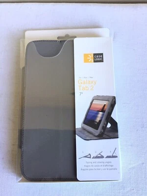 New Open Box Case Logic Galaxy Tab 2 Neutral Gray Tan 7" Folio Case #63-2402965 - Image 1 of 4