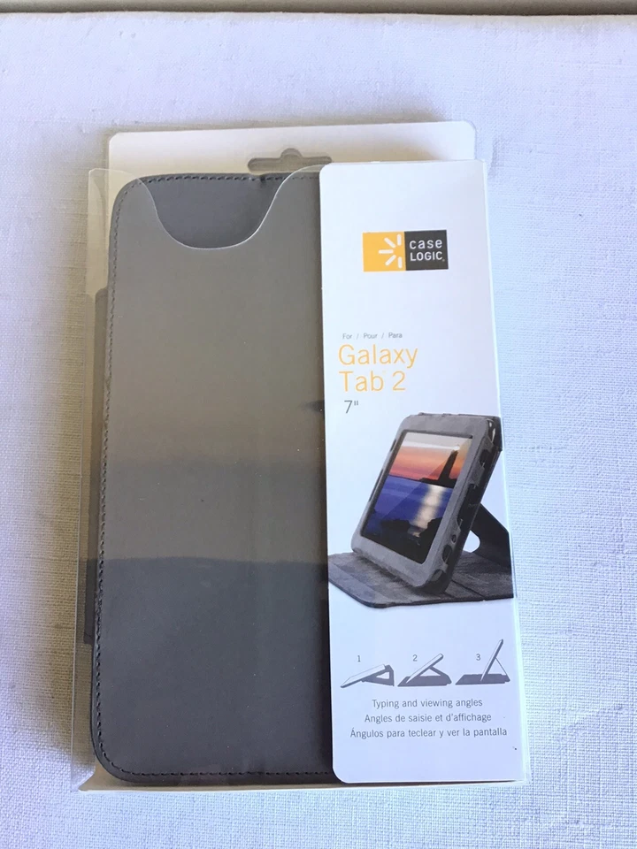 New Open Box Case Logic Galaxy Tab 2 Neutral Gray Tan 7" Folio Case #63-2402965 - Image 1 of 4