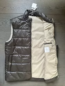 Chaqueta gris chaleco Eleventy para hombre IT 52 (como Loro Piana) 15800G 22 pulgadas Pit to Pit - Imagen 1 de 14