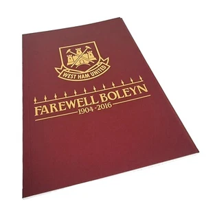 West Ham v Manchester Utd programma ultima partita Boleyn Upton Park 10 16 maggio PremLg - Foto 1 di 3