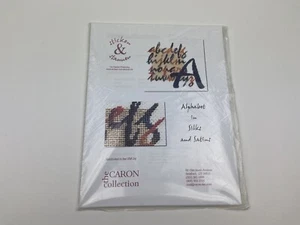 The Caron Collection Alphabet In Silks And Satins Sampler Cross Stitch Pattern - Picture 1 of 3