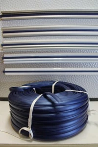 30 Meter Leistenfüller Abdeckprofil Kederband Einlegeband  Blau Metallic - Bild 1 von 4