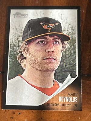 2011 Topps Heritage Black Mark Reynolds #C8 Baltimore Orioles - Image 1 of 2