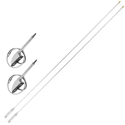Kit de antena de montaje plegable de 2 piezas apto para Honda Goldwing 1800 GL1800 01-2017 cromado Foto 1 de 4