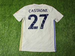 LEICESTER CITY # 27 CASTAGNE 2020/2021 FOOTBALL SHIRT JERSEY AWAY ADIDAS SIZE S - Picture 1 of 15