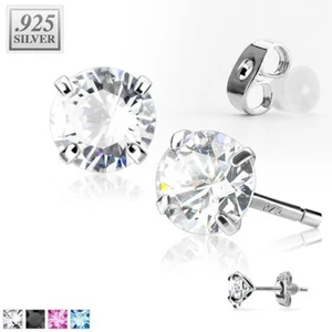 Ohrstecker 925 Sterling Silber Damen Ohrringe Zirkonia Kristall Geschenk - Bild 1 von 5