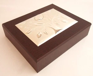 25° ANNIVERSARIO DI MATRIMONIO NOZZE D'ARGENTO ALBERO DELLA VITA ARGENTO COFANET - Picture 1 of 9